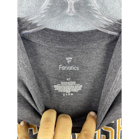 Fanatics Tennessee Football Shirt Men's XLT Gray Short Sleeve NCAA College Tee - Picture 4 of 8